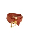 Bottega Veneta Triangle Buckle Belt In Brown