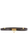 Bottega Veneta Triangle Buckle Belt In Mocha