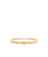 Bottega Veneta Triangle Buckle Belt In Nude