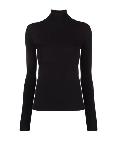 Bottega Veneta Triangle-detail High-neck Top In Black