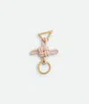 Bottega Veneta Circular Ring With Knot And Triangle In Cameo