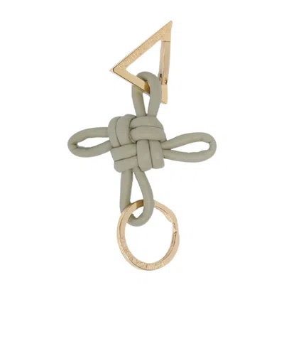 Bottega Veneta Triangle Key Ring In Gray