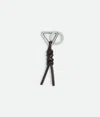 Bottega Veneta Triangle Key Ring In Pink