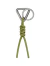 Bottega Veneta Triangle Key Ring With Hook Accessories In Green