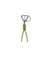 Bottega Veneta Triangle Key Ring With Hook Accessories In Green