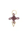 Bottega Veneta "triangle" Keyring In Brown