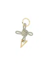 Bottega Veneta "triangle" Keyring In Green