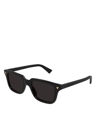 Bottega Veneta Triangle Stud Square Sunglasses, 50mm In Black