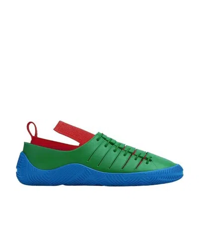 Bottega Veneta Tricolor Rubber Leisure Sports Shoes In Green