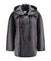 Bottega Veneta Trimmed Cloak In Black