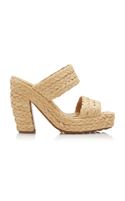 BOTTEGA VENETA TRINITY RAFFIA SANDALS