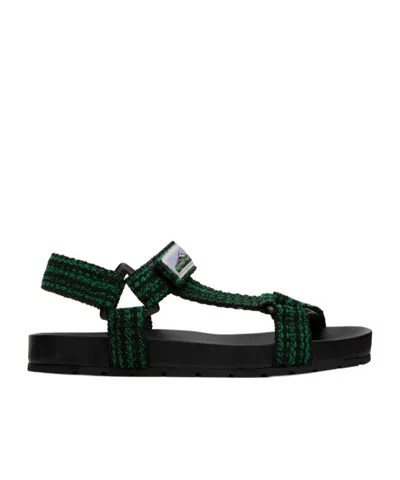 Bottega Veneta Trip Flat Sandals In Black