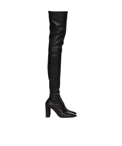 Bottega Veneta Tripod Knee-high Boots In Black