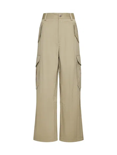 Bottega Veneta Sand Cotton Blend Cargo Pant In Neutral