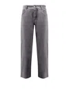 Bottega Veneta Matt Wide Leg Corduroy Pants In Gray