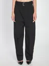 Bottega Veneta Trousers In Wool In Black