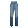 Bottega Veneta Mid Blue Cotton Pants In Mid Blue