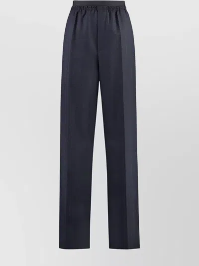 Bottega Veneta Trousers Wool Striped Motif In Blue