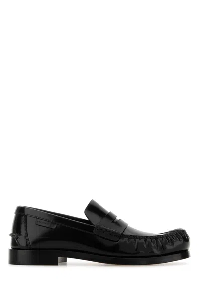 Bottega Veneta Truman Leather Loafers In Black