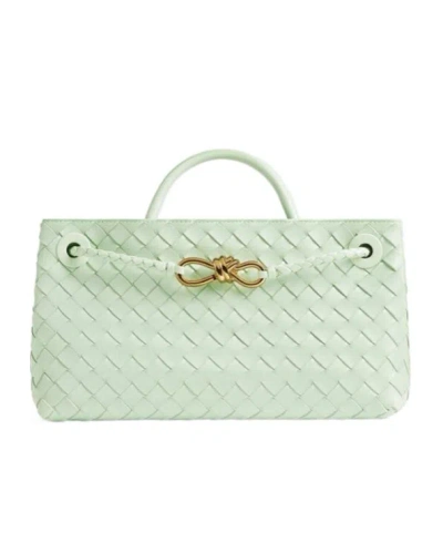Bottega Veneta Trumpet Woven Shoulder Bag In White