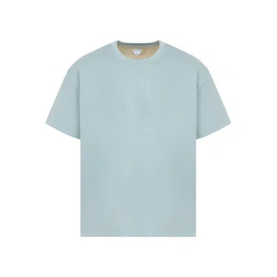 Bottega Veneta Steel Blue Soap Stone Cotton T-shirt