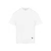 Bottega Veneta Crew Neck Embroidered Detail T-shirt In White