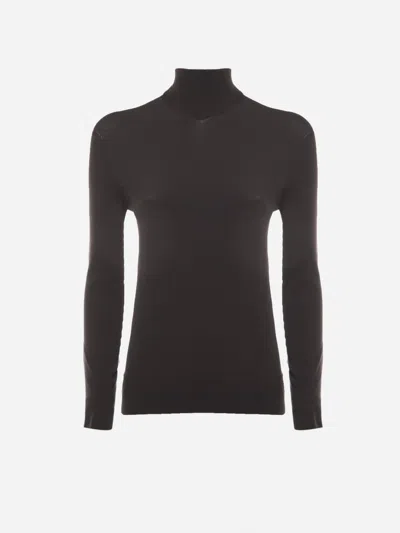 BOTTEGA VENETA BOTTEGA VENETA TURTLENECK MADE OF TECHNOSKIN FABRIC