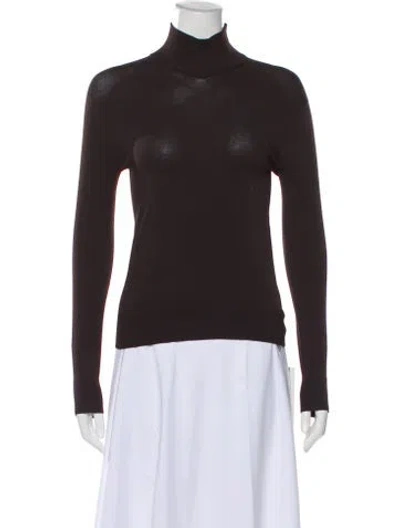 Pre-owned Bottega Veneta Turtleneck Sweater In Brown