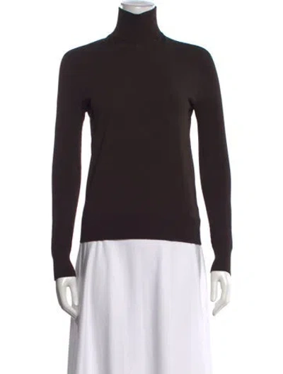 Pre-owned Bottega Veneta Turtleneck Sweater In Brown