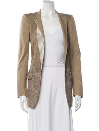 Pre-owned Bottega Veneta Tweed Pattern Blazer In Neutrals