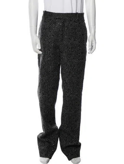 Pre-owned Bottega Veneta Tweed Pattern Pants In Grey