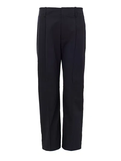 Bottega Veneta Twill Blue Navy Trousers