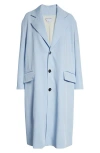 Bottega Veneta Twill Coat In 4350 Sky Blue
