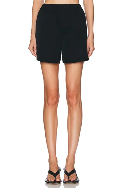 Bottega Veneta Twill Mini Short In Black
