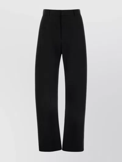 BOTTEGA VENETA TWILL PANT WITH BELT LOOPS AND SINGLE BACK POCKET