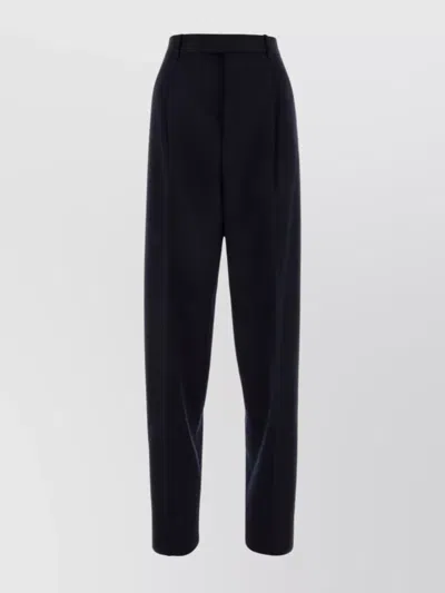 Bottega Veneta Twill Pant With Waist Belt Loops In Black