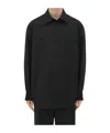 Bottega Veneta Twill Shirt In Black