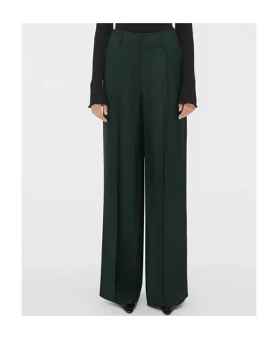 Bottega Veneta Twill Straight Trousers In Black