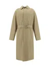 Bottega Veneta Light Cotton Twill Trench Coat In Desert Taupe