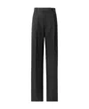 Bottega Veneta Twill Wool Tapered Trousers In Black