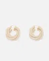 Bottega Veneta Twist Earrings In White