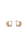 Bottega Veneta Gold-plated Crystal Earrings In Gold