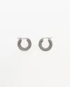 Bottega Veneta Twist Hoop Silver Earrings