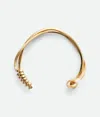 Bottega Veneta Twist Necklace In Yellow Gold