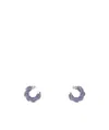 Bottega Veneta Twist Sterling-silver Earrings In Purple