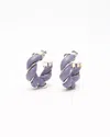 Bottega Veneta Twisted Hoop Earrings