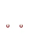 Bottega Veneta Red Twist Earrings In Red