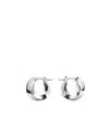 Bottega Veneta Twisted Ring Earrings In White