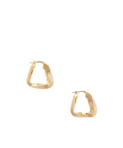 Bottega Veneta Twisted Ring Earrings In Yellow