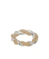 Bottega Veneta Twisted Ring In Yellow